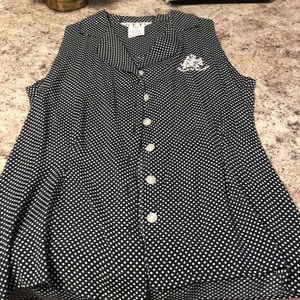 Summer top, 100% Rayon, Polka dotted,